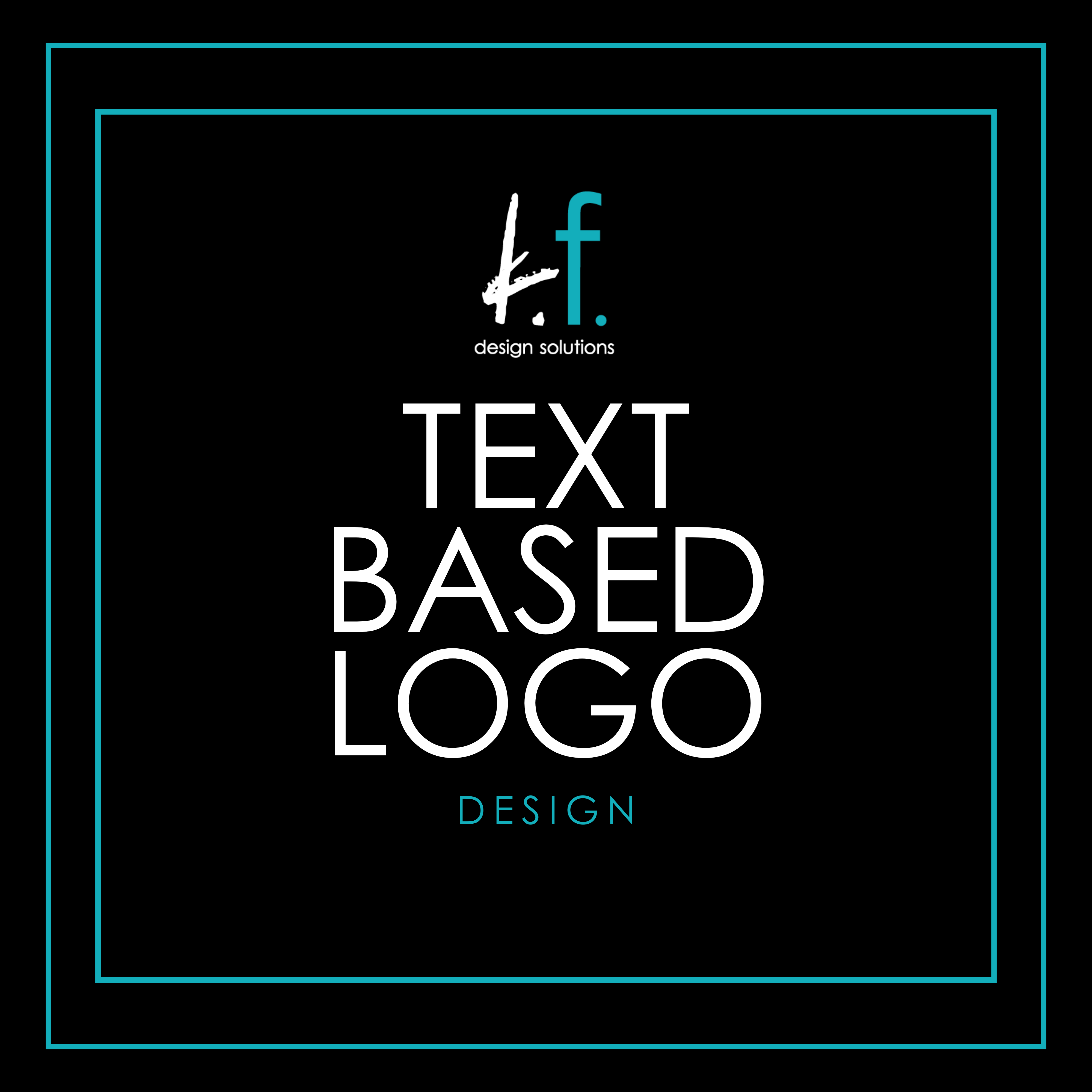 Text Based Logo Design