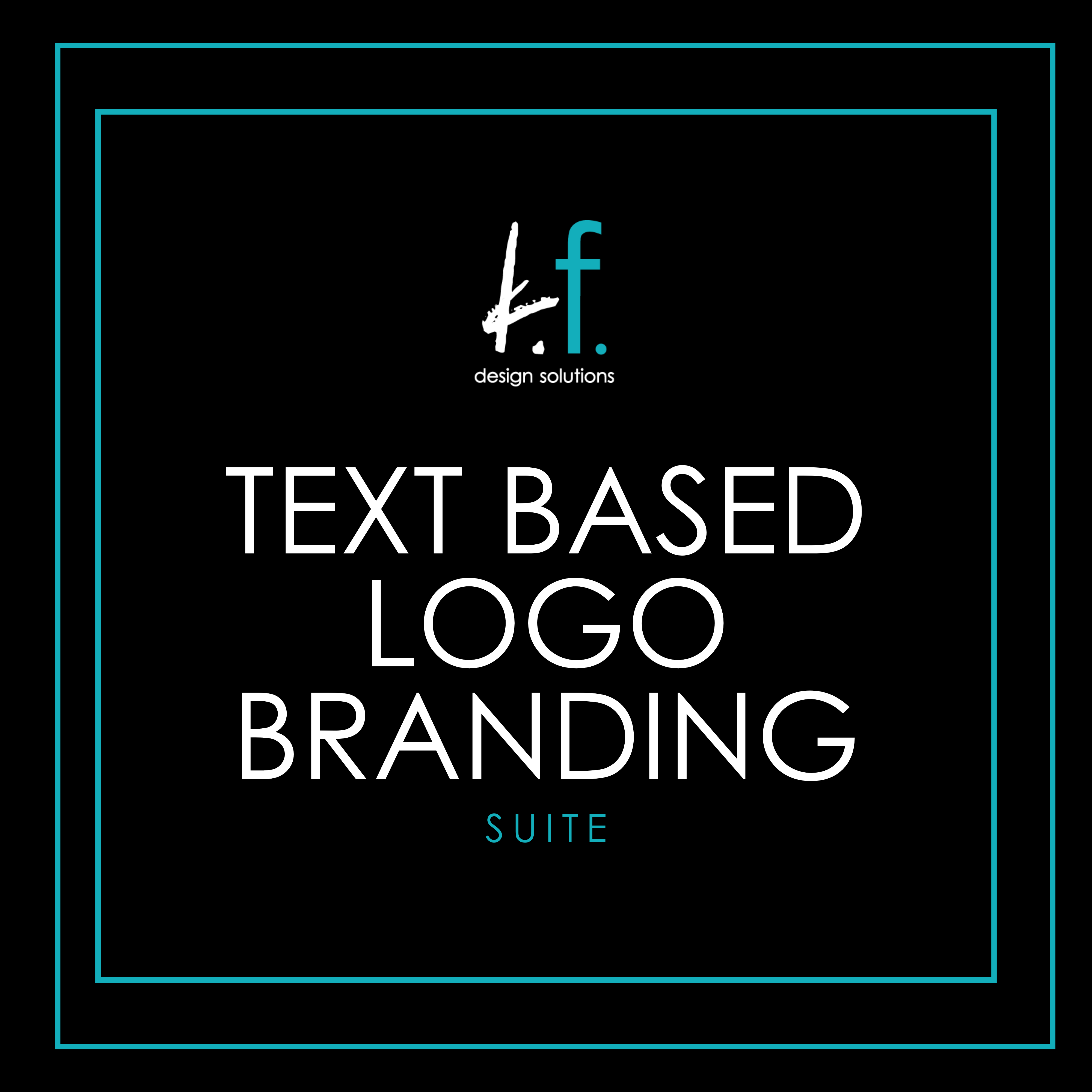 Text Based Logo Branding Suite